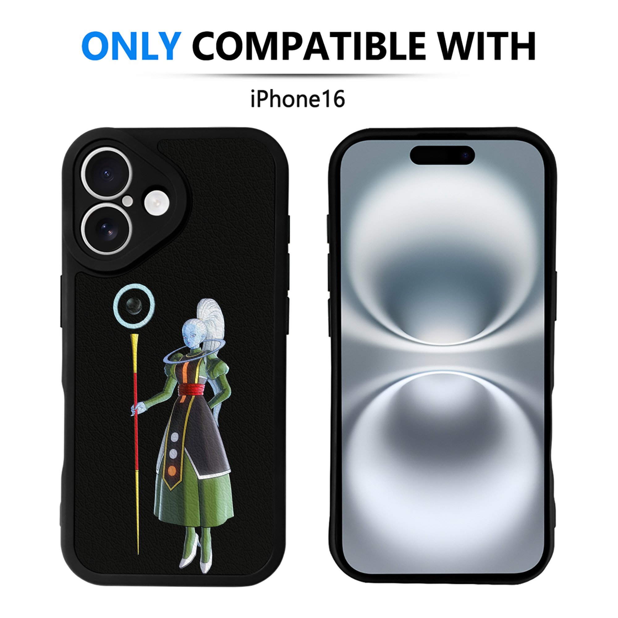 （画像用） ドラゴンボール DRAGON BALL 【iPhone 16シリーズ対応】シリコンスマホケース（レザー調） 材質：シリコン